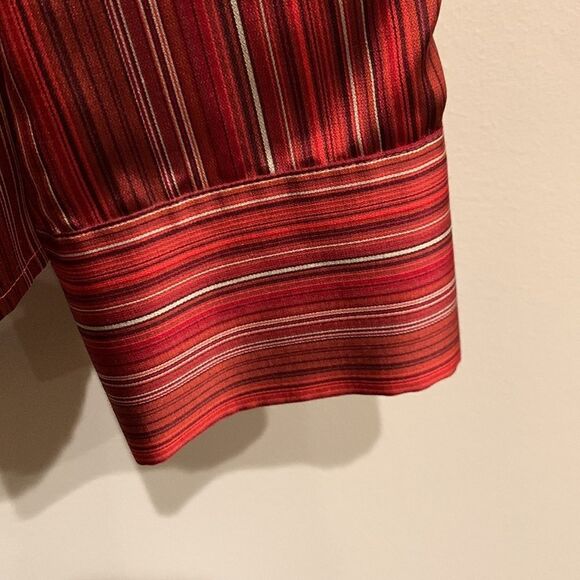 Talbots Striped Ruffled Blouse - Picture 3 of 11